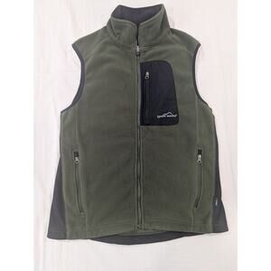 Eddie Bauer Windcutter 365 Green Zip Polartec Fleece Vest Cold Weather Medium